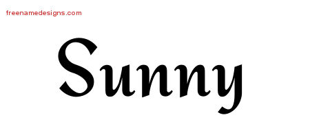 Calligraphic Stylish Name Tattoo Designs Sunny Download Free