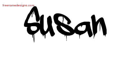 Graffiti Name Tattoo Designs Susan Free Lettering