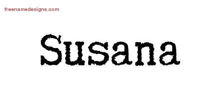 Typewriter Name Tattoo Designs Susana Free Download