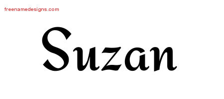 Calligraphic Stylish Name Tattoo Designs Suzan Download Free