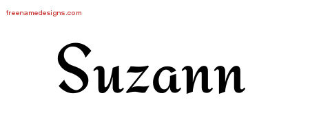 Calligraphic Stylish Name Tattoo Designs Suzann Download Free