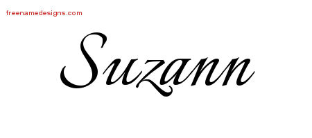 Calligraphic Name Tattoo Designs Suzann Download Free