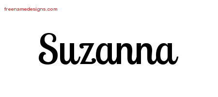 Handwritten Name Tattoo Designs Suzanna Free Download