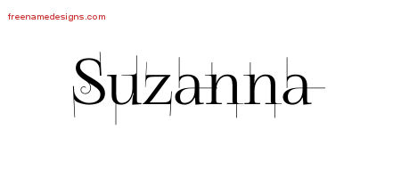 Decorated Name Tattoo Designs Suzanna Free