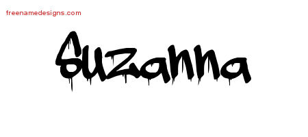 Graffiti Name Tattoo Designs Suzanna Free Lettering