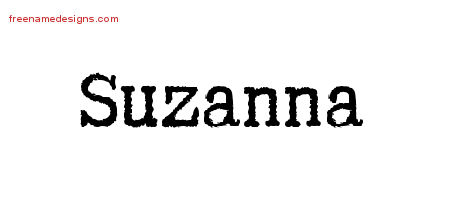 Typewriter Name Tattoo Designs Suzanna Free Download