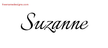 Calligraphic Name Tattoo Designs Suzanne Download Free