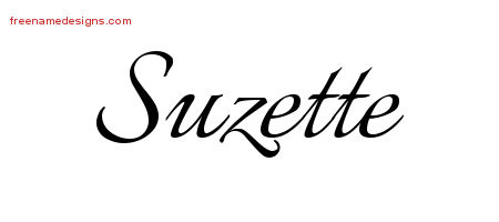 Calligraphic Name Tattoo Designs Suzette Download Free