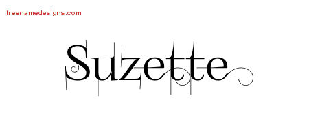 Decorated Name Tattoo Designs Suzette Free