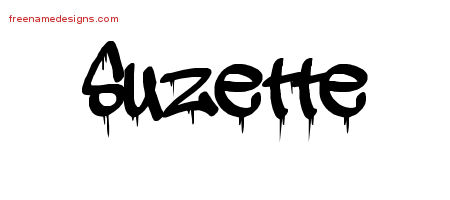 Graffiti Name Tattoo Designs Suzette Free Lettering