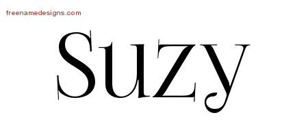 Vintage Name Tattoo Designs Suzy Free Download
