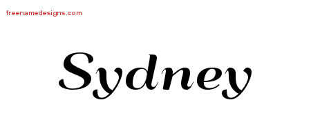Art Deco Name Tattoo Designs Sydney Graphic Download