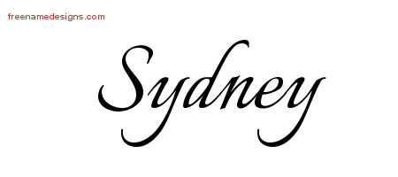 Calligraphic Name Tattoo Designs Sydney Free Graphic