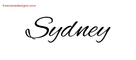 Cursive Name Tattoo Designs Sydney Free Graphic