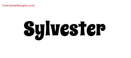 Groovy Name Tattoo Designs Sylvester Free