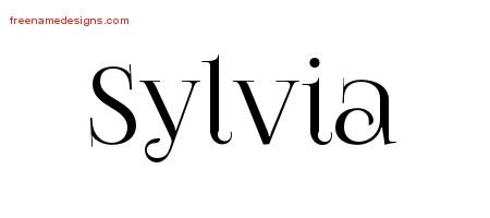 Vintage Name Tattoo Designs Sylvia Free Download