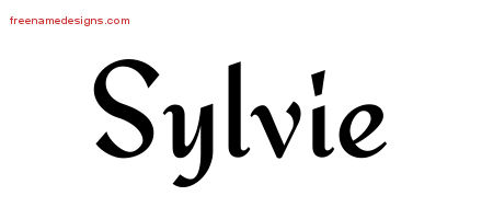 Calligraphic Stylish Name Tattoo Designs Sylvie Download Free