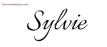 Calligraphic Name Tattoo Designs Sylvie Download Free