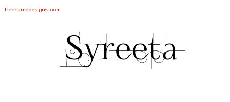 Decorated Name Tattoo Designs Syreeta Free