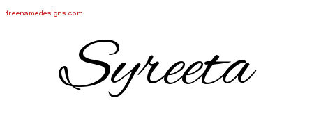 Cursive Name Tattoo Designs Syreeta Download Free