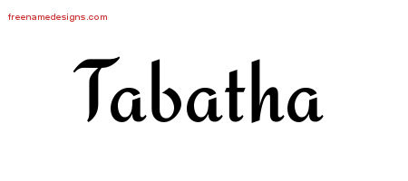 Calligraphic Stylish Name Tattoo Designs Tabatha Download Free