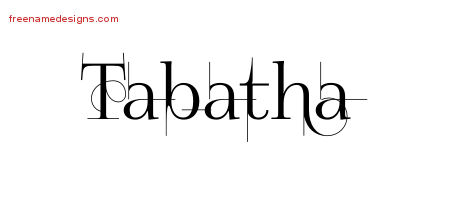 Decorated Name Tattoo Designs Tabatha Free