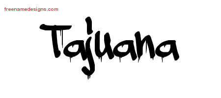 Graffiti Name Tattoo Designs Tajuana Free Lettering