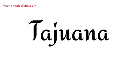 Calligraphic Stylish Name Tattoo Designs Tajuana Download Free
