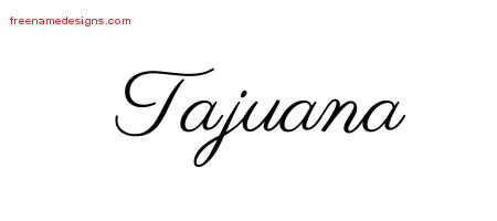 Classic Name Tattoo Designs Tajuana Graphic Download