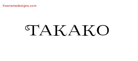 Flourishes Name Tattoo Designs Takako Printable