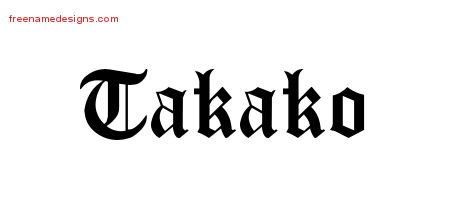 Blackletter Name Tattoo Designs Takako Graphic Download