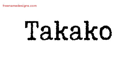 Typewriter Name Tattoo Designs Takako Free Download