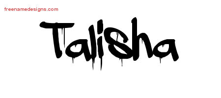 Graffiti Name Tattoo Designs Talisha Free Lettering