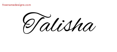 Cursive Name Tattoo Designs Talisha Download Free