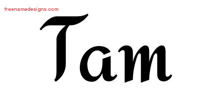 Calligraphic Stylish Name Tattoo Designs Tam Download Free