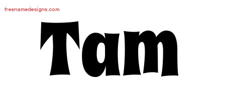 Groovy Name Tattoo Designs Tam Free Lettering