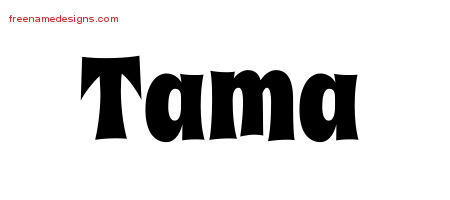 Groovy Name Tattoo Designs Tama Free Lettering