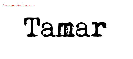 Vintage Writer Name Tattoo Designs Tamar Free Lettering