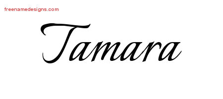 Calligraphic Name Tattoo Designs Tamara Download Free
