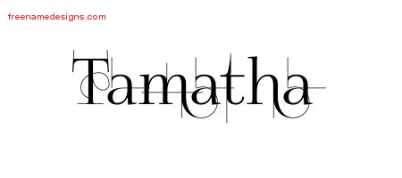 Decorated Name Tattoo Designs Tamatha Free