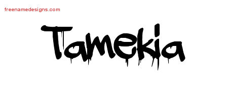 Graffiti Name Tattoo Designs Tamekia Free Lettering