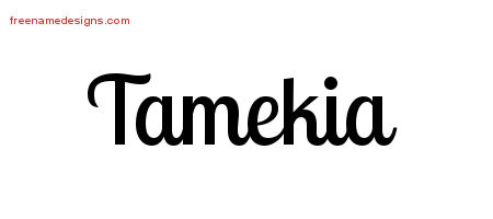 Handwritten Name Tattoo Designs Tamekia Free Download