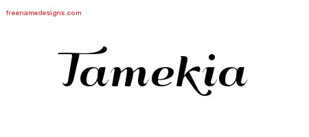 Art Deco Name Tattoo Designs Tamekia Printable
