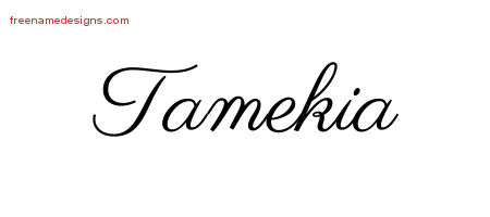 Classic Name Tattoo Designs Tamekia Graphic Download