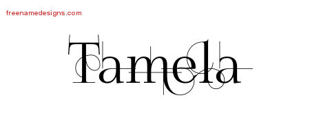 Decorated Name Tattoo Designs Tamela Free