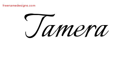 Calligraphic Name Tattoo Designs Tamera Download Free