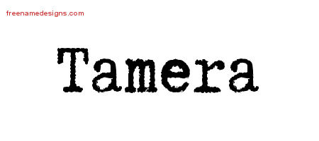 Typewriter Name Tattoo Designs Tamera Free Download