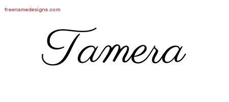 Classic Name Tattoo Designs Tamera Graphic Download