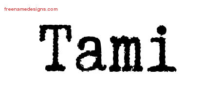 Typewriter Name Tattoo Designs Tami Free Download