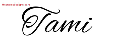Cursive Name Tattoo Designs Tami Download Free